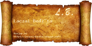 Laczai Beáta névjegykártya